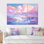 Kawaii paysage rose Geyser Dream II - ensemble d'art sur toile Geyser