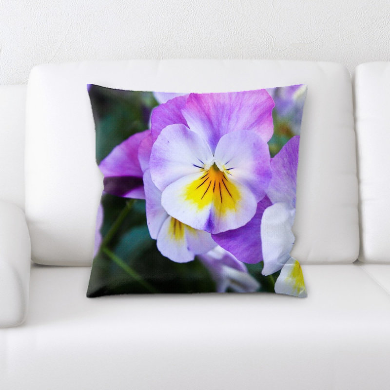 Housse et insert de coussin carré Pansy