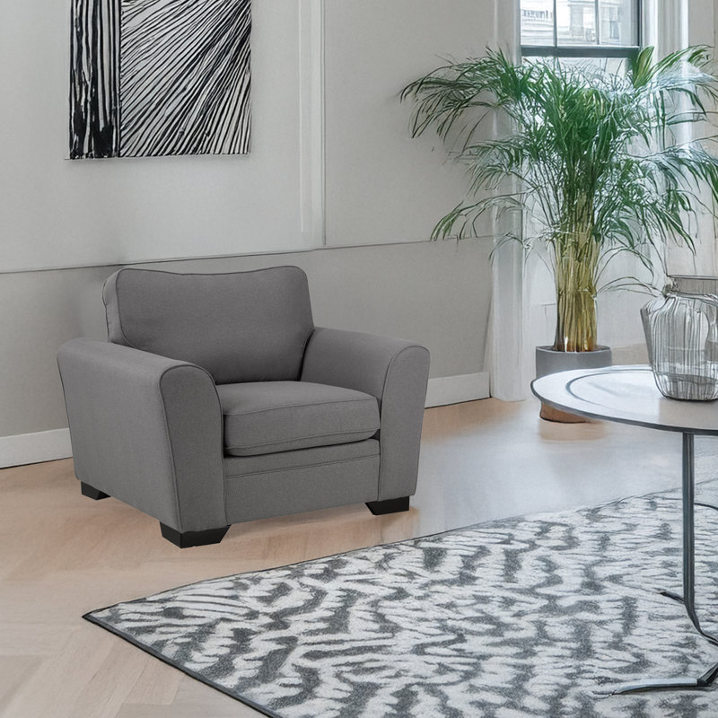 Chaise en tissu Beattie, gris