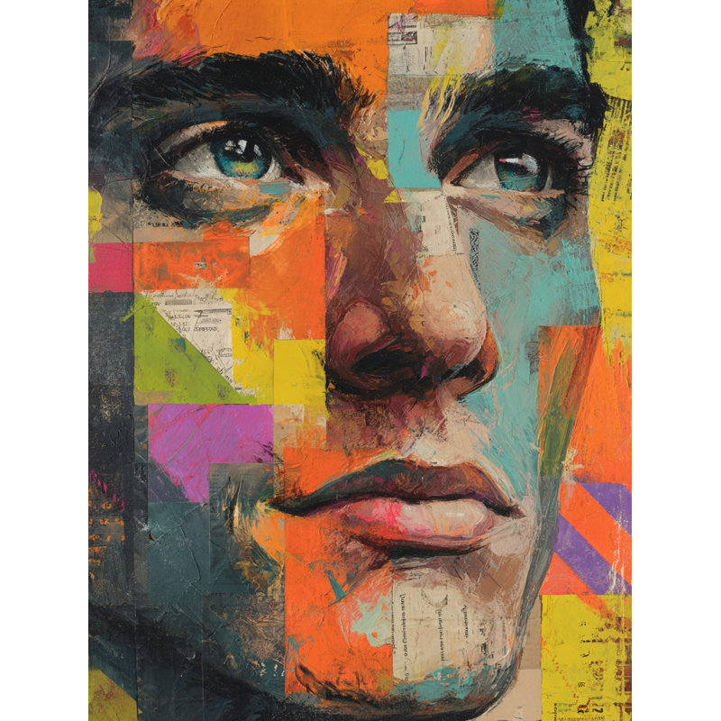 Art mural urbain sur toile, L 24 po x H 36 po x P 1,5 po