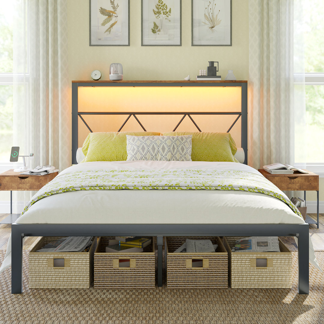Tryston Open-Frame Storage Bed Trent Austin Design® 