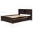 Engeliene Wooden Bed with Trundle,Storage Bed Frame with Bookcase-354862858-339296939