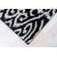 Hand Tufted Wool Geometric Area Rug in Black