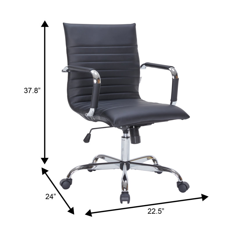 Fauteuil de conférence ergonomique Sorrells, Noir