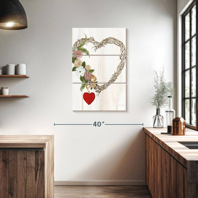 Hardie Rustic Valentine Heart Wreath I