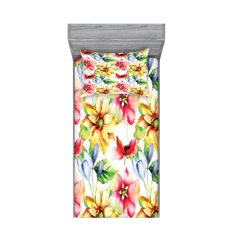 Microfiber Sheet Set, Twin XL Sheet Set with Fitted Sheet