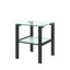 Table de bout moderne 18 "à 2 niveaux en verre, ensemble de 2-986672011-986672116