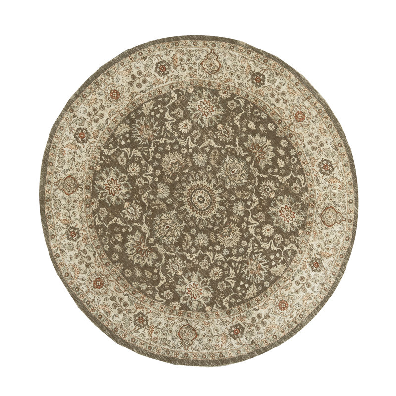Tapis beige et brun de haute qualité noué à la main Sultanabad