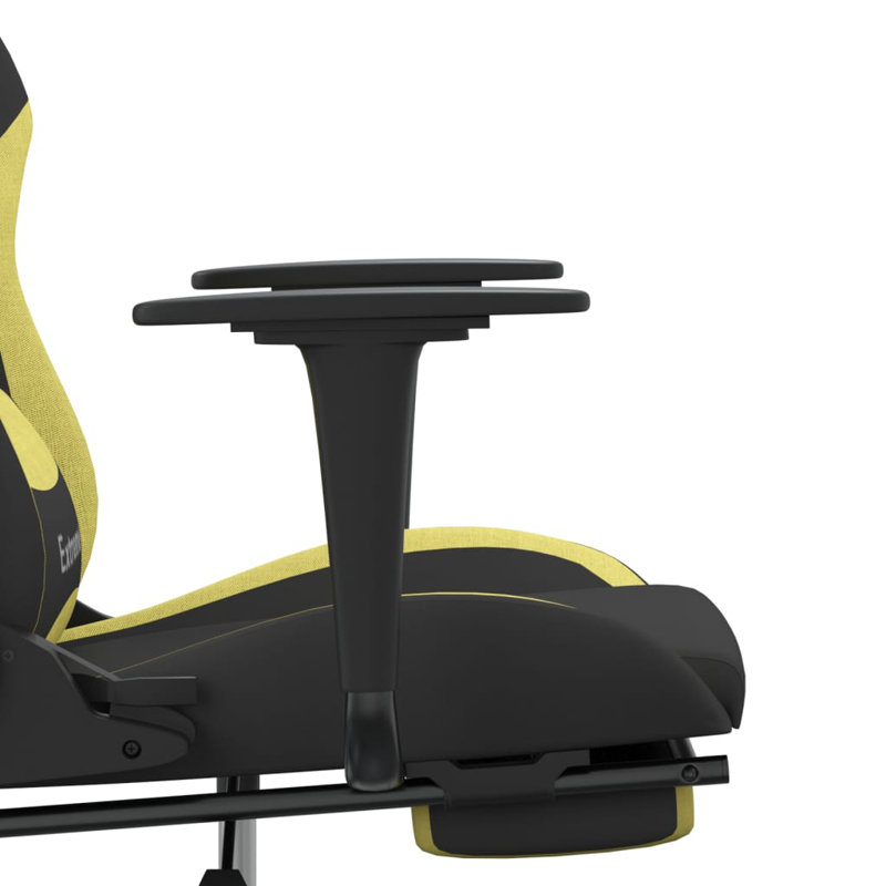 Fauteuil de massage avec repose-pieds, Vert clair