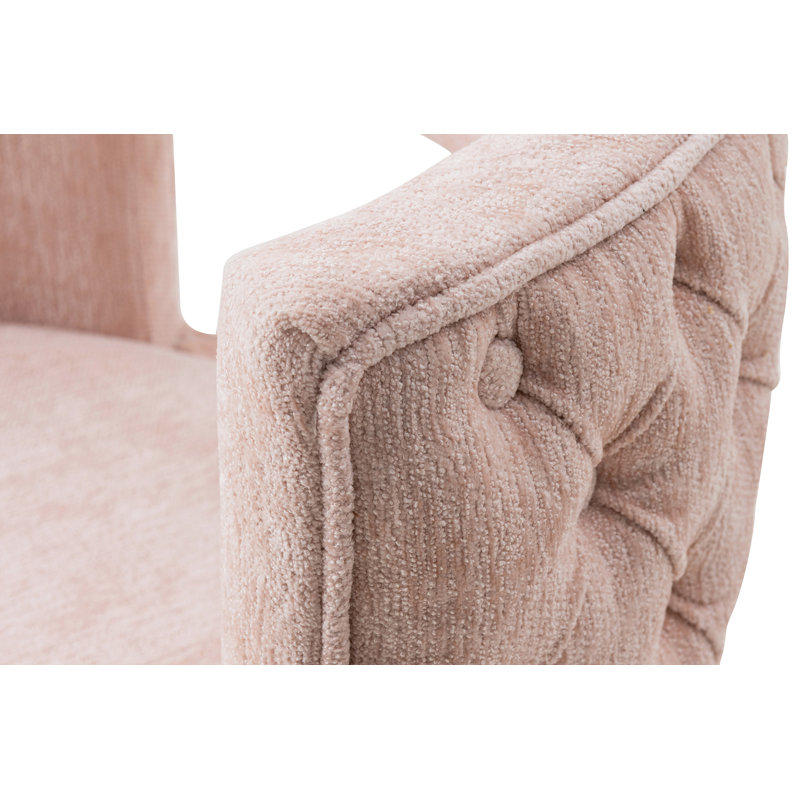 Khyia Upholstered Swivel Barrel Chair
