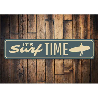 Surf Time Aluminum Sign