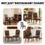 Chaise en bois d'hévéa classique avec coussin en cuir - assise robuste et confortable