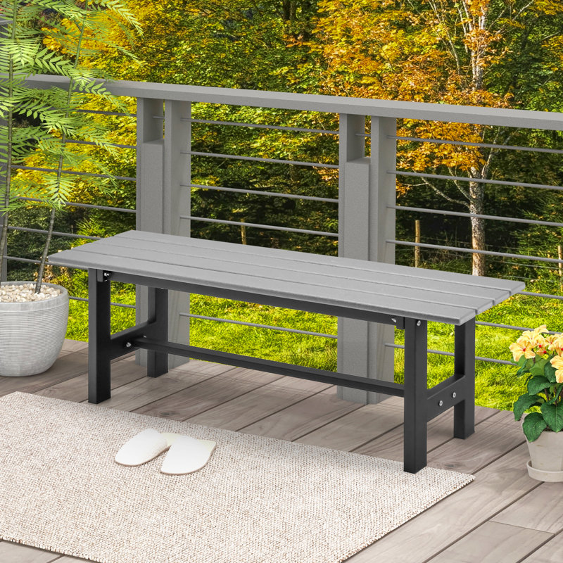 Banc d'extérieur Aania, gris