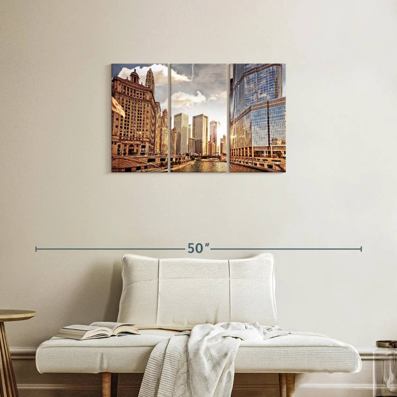 Rorry Chicago Riverwalk, 20" H x 33" W