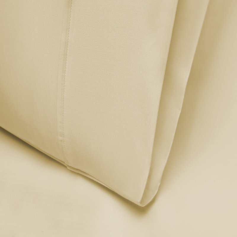 Larksville Tencel Polyester Blend 1000 Thread Count Sheet Set, Ivory, Twin XL