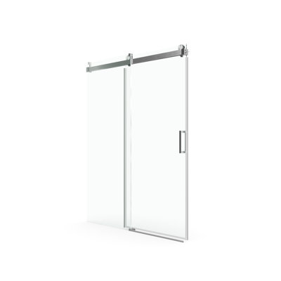 76" Tall Shower Door, 1/4" Tempered Glass With -Proof Indication, , Brushed Nickel Sentiment 56" - 60" Disclosure,