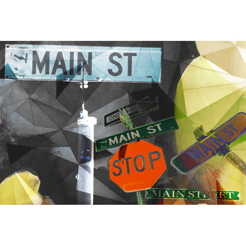 Main Street Collage - Wrapped Canvas Print, 30cm H x 46cm W