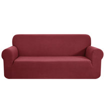 Mainstays 3-Piece Reversible Microfiber Sofa Pet Cover Protector, Tan/Red 