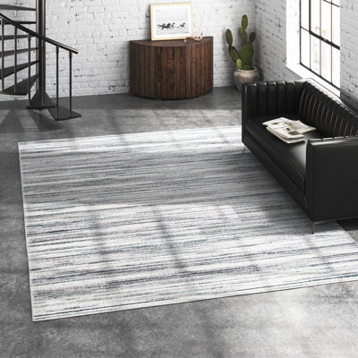 Tapis gris / ivoire Melby