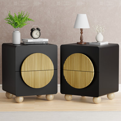 Ensemble de 2 tables de chevet Mid-Century