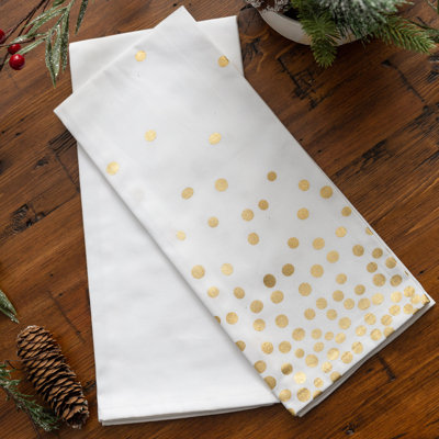Serviette à thé lumières de fêtes