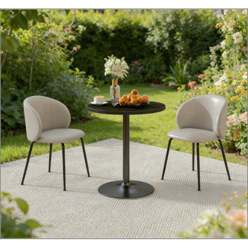Table de salle à manger ronde de style moderne, petite table de cuisine, pour petits espaces