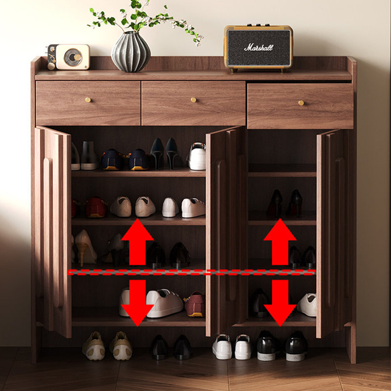 Legette, H 43,31 po x l 47,24 po x P 13,78 po, Bois brun foncé