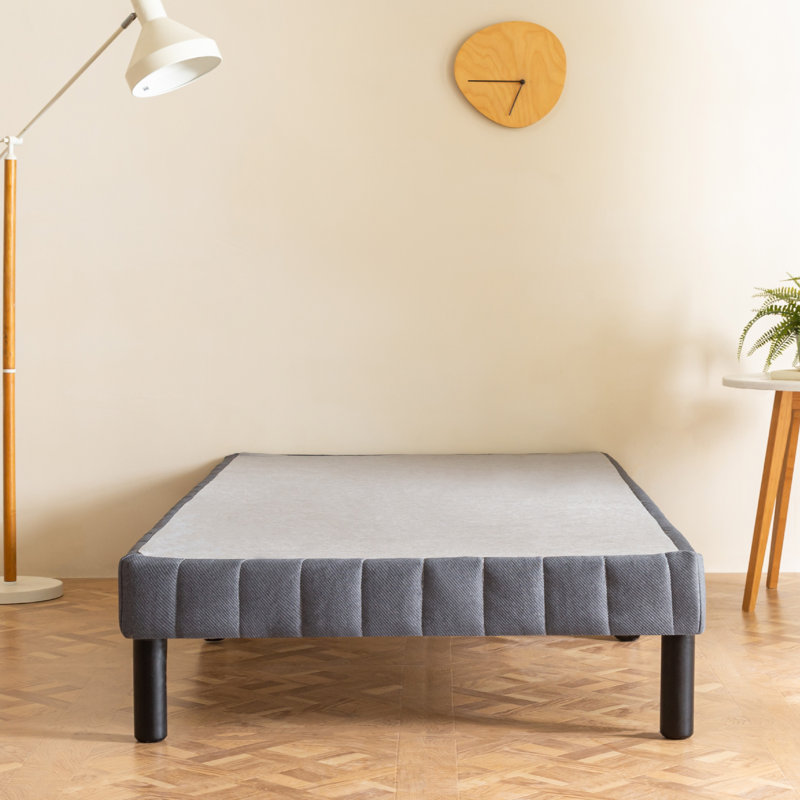 Sommier en métal avec housse et pieds - Plusieurs profils - Sleep by Wayfair ™, Très grand lit, Profil haut (11 po)