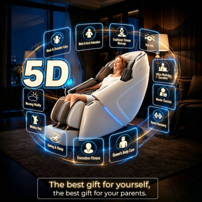  YJ-L50 Full Body Massage Chair YITOUCH L50 Ebern Designs Gray 5D Zero Gravity Heated Shiatsu Massage Chair with SL-Track, 52 Air Bags & Wireless Charging and Foot Roller,