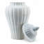 Pale Blue Fluted Jar with Lid-1376282716