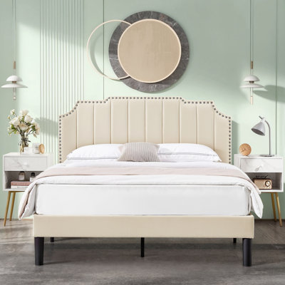Upholstered White Bedroom Set(Set Of 3)