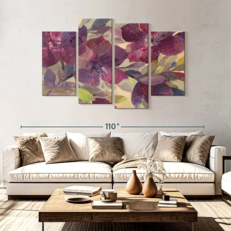 Fleurs d'automne Avery, H 54 po x l 84 po
