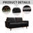 58'' Chenille Square Arm Sofa Loveseat-1909987608