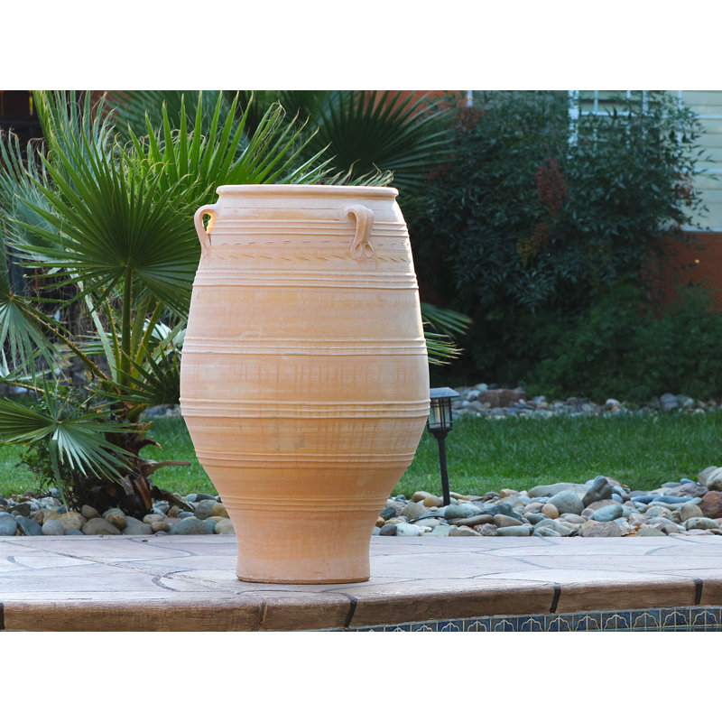 Urne Pithari extra large en terre cuite - Intérieur/Extérieur, 29,5 po x 43,5 po