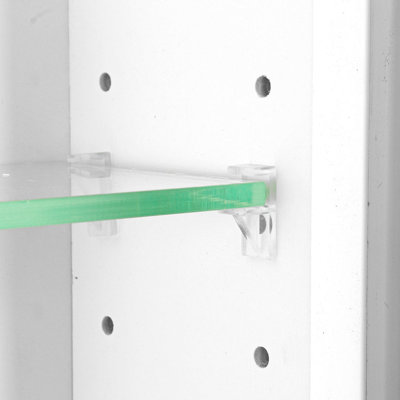 Frontline Shaker Recessed Frameless 1 Door Medicine Cabinet with Adjustable Shelves
