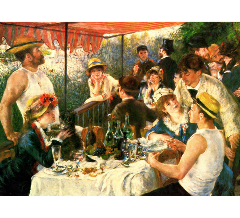 Le déjeuner des canotiers, H 17 po x l 24 po