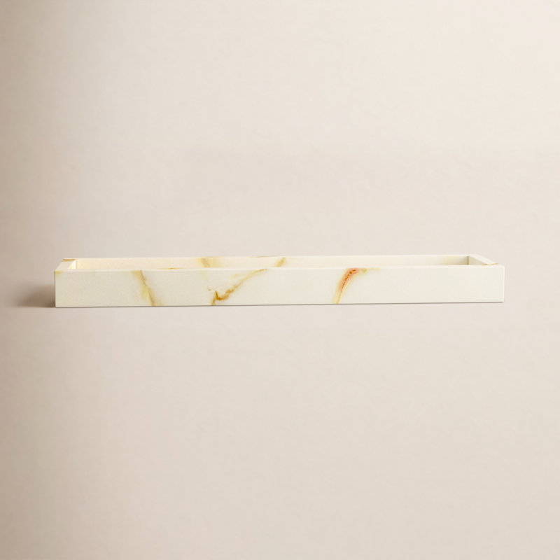 Graciela Marble Bathroom Tray, Onyx Brown