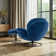 Anouk Tufted Back Type Swivel Base Accent Chair with Ottoman