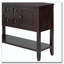 Console de rangement rétro avec quatre petits tiroirs et une tablette inférieure-1537612648