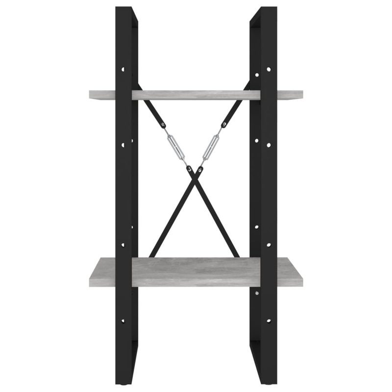Koushirou 70cm H Standard Bookcase, 70cm H x 40cm W x 30cm D, Concrete Grey