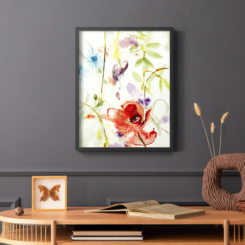 «Color of Summer II», reproduction encadrée - bois massif, H 20 po x l 16 po, Noir