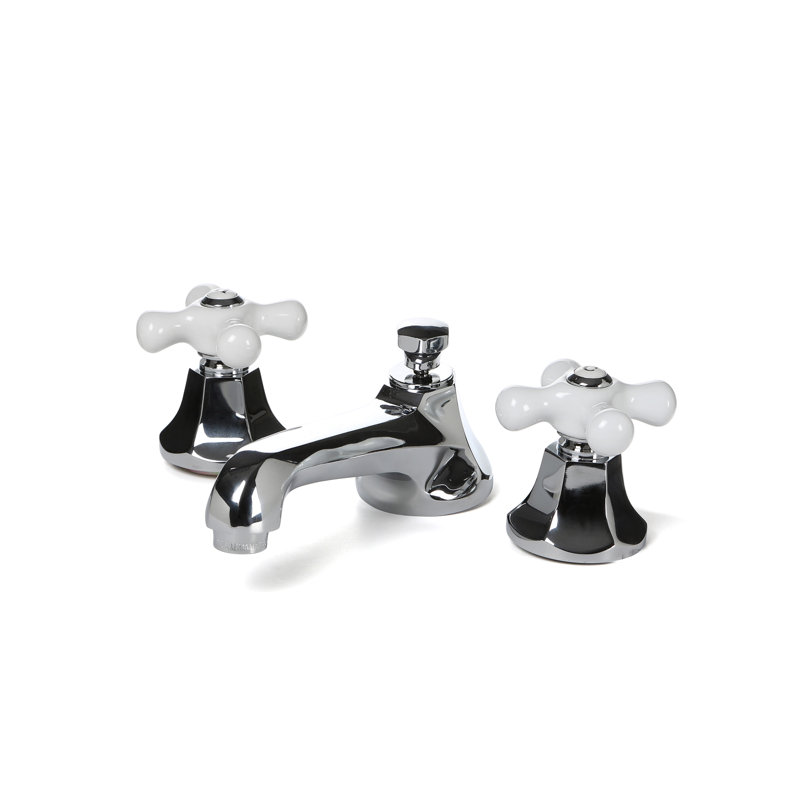 Metropolitan Widespread Bathroom Faucet with Drain Assembly, Polished Chrome