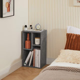 3 Cube Bookcase, Modern Storage for Standard Textbooks, Vertical or Horizontal, Easy to Assemble