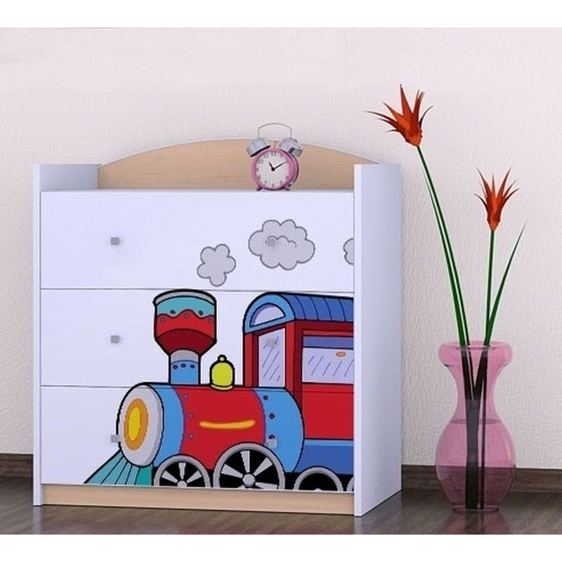 Nicks 3 Drawer Chest, Beige