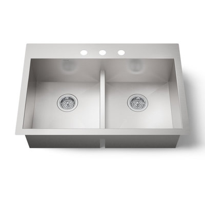 Vault 33" L x 22" W Drop-in Kitchen Sink