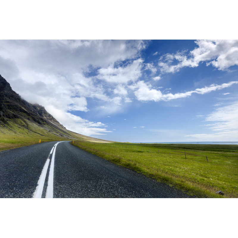 Lonely Road Twilight - Wrapped Canvas Print, 61cm H x 91cm W x 3.8cm D