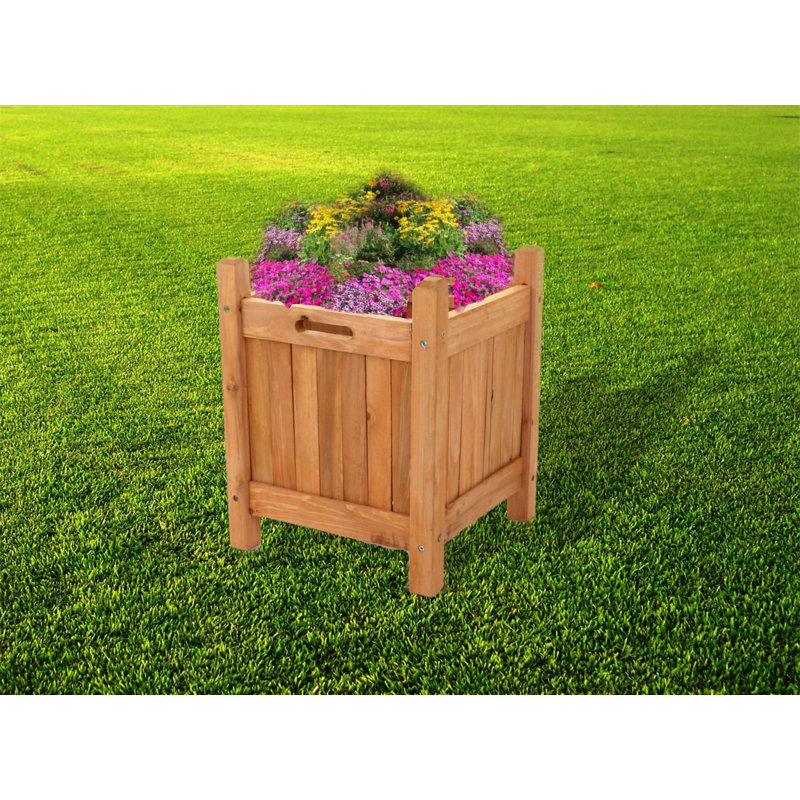 Kassidy Wood Planter Box, 38cm H x 30cm W x 30cm D