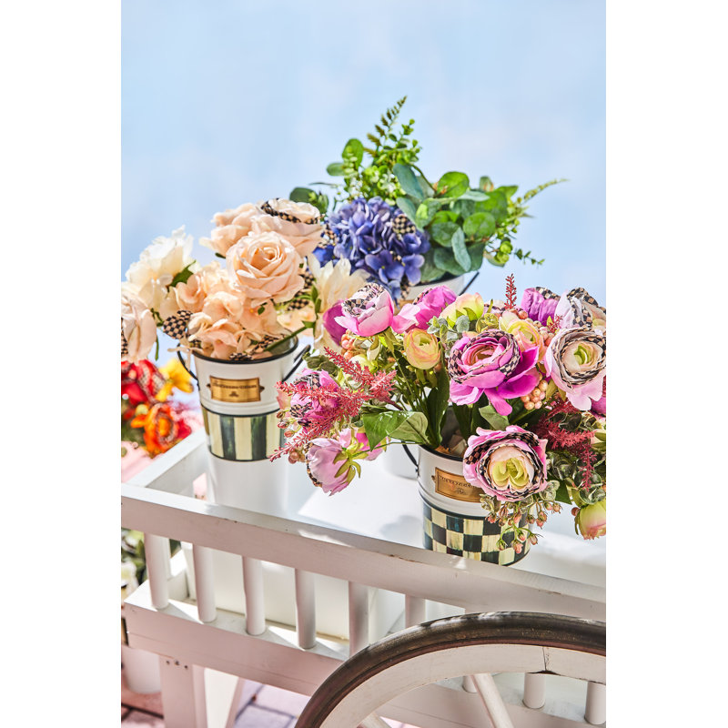 Spectator Galvanized Flower Buckets, Set Of 3