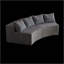 Canapé modulaire incurvé en velours côtelé Corduroy-93523336-93523339-93523343