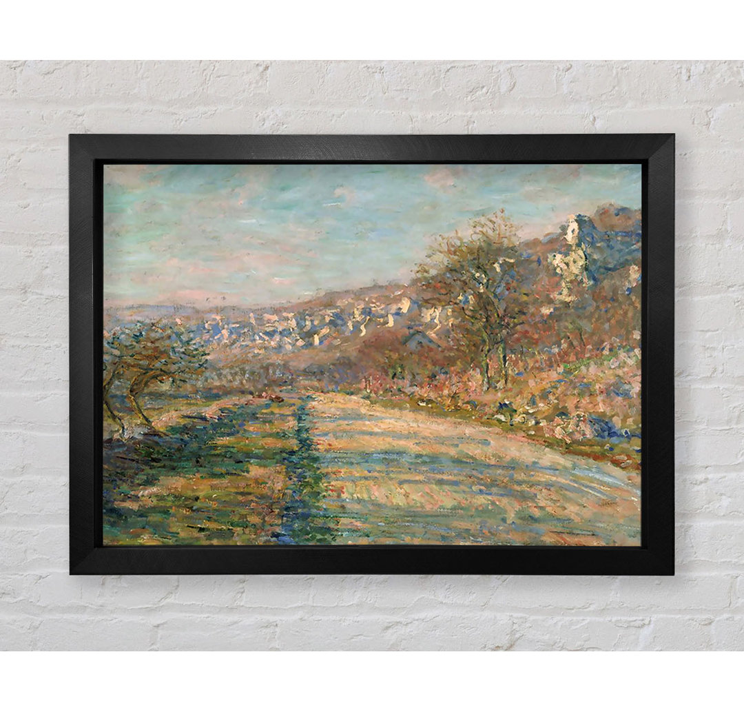 Monet Straße von La Roche-Guyon von Claude Monet - Einzelne Bilderrahmen Kunstdrucke